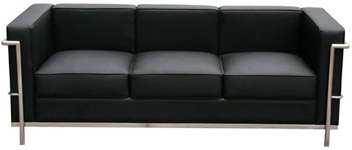 J&M Furniture - Cour Italian Leather 2 Piece Sofa Set - 176551-S-BK-2SET - GreatFurnitureDeal