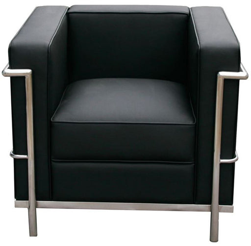 J&M Furniture - Cour Italian Leather Chair - 176551-C-BK - GreatFurnitureDeal