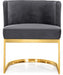 Meridian Furniture - Gianna Velvet Dining Chair in Grey (Set of 2) - 718Grey-C - GreatFurnitureDeal