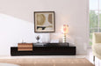 J&M Furniture - TV Stand 072 in Black High Gloss & Walnut - 17760 - GreatFurnitureDeal