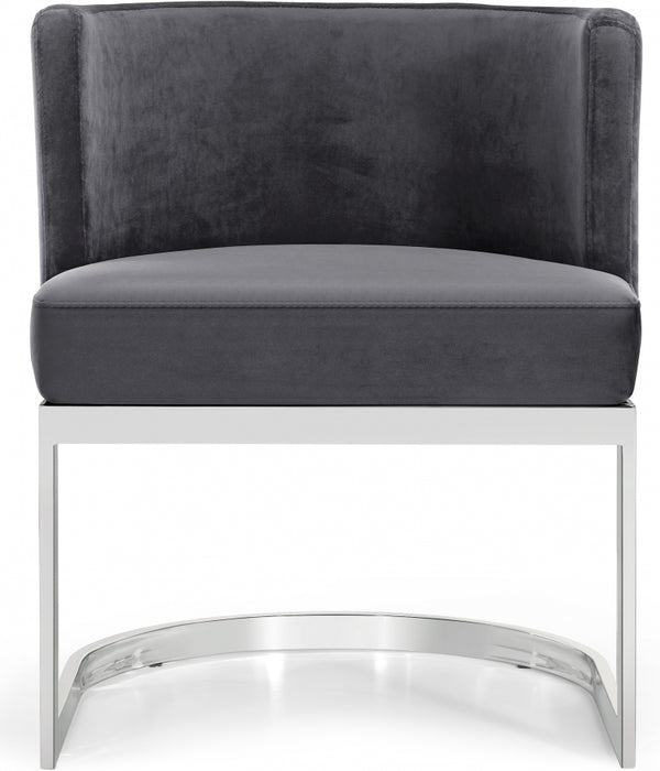Meridian Furniture - Gianna Velvet Dining Chair in Grey (Set Of 2) - 734Grey-C