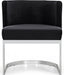 Meridian Furniture - Gianna Velvet Dining Chair in Black (Set Of 2) - 734Black-C - GreatFurnitureDeal