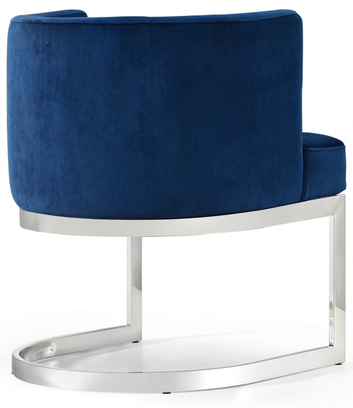 Meridian Furniture - Gianna Velvet Dining Chair in Navy (Set Of 2) - 734Navy-C - GreatFurnitureDeal