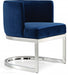 Meridian Furniture - Gianna Velvet Dining Chair in Navy (Set Of 2) - 734Navy-C - GreatFurnitureDeal