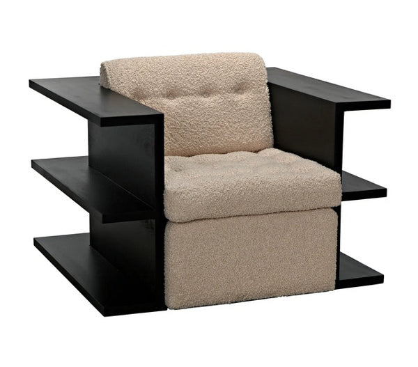 CFC Furniture - Bibliothek Chair Black - UP177 - GreatFurnitureDeal