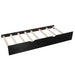 GFD Home - L-shaped Platform Bed with Trundle and Drawers Linked with built-in Desk,Twin,Espresso - GreatFurnitureDeal