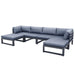 GFD Home - Outdoor sofa 4 pieces+2 ottomans - GreatFurnitureDeal