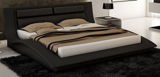 J&M Furniture - Wave Black Queen Platform Bed - 17836-Q - GreatFurnitureDeal
