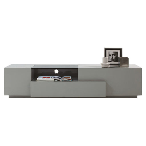 J&M Furniture - TV Stand 015 in Grey High Gloss - 17873