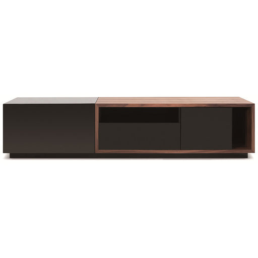 J&M Furniture - TV Stand 047 in Black High Gloss & Walnut - 17875 - GreatFurnitureDeal