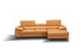 J&M Furniture - A973B Italian Leather Mini Sectional Right Facing Chaise in Freesia - 179064-RHFC - GreatFurnitureDeal