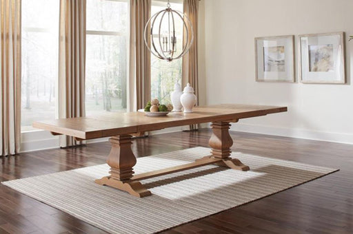Coaster Furniture - Florence Warm Natural Extendable Rectangular Dining Table - 180201 - GreatFurnitureDeal