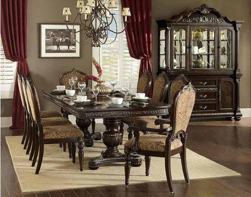 Homelegance - Russian Hill Warm Cherry 9 Piece Extendable Dining Room Set - 1808-112-9 - GreatFurnitureDeal