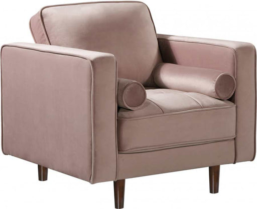 Meridian Furniture - Emily 3 Piece Living Room Set in Pink - 625Pink-S-3SET - GreatFurnitureDeal