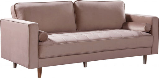 Meridian Furniture - Emily Velvet Sofa in Pink - 625Pink-S - GreatFurnitureDeal