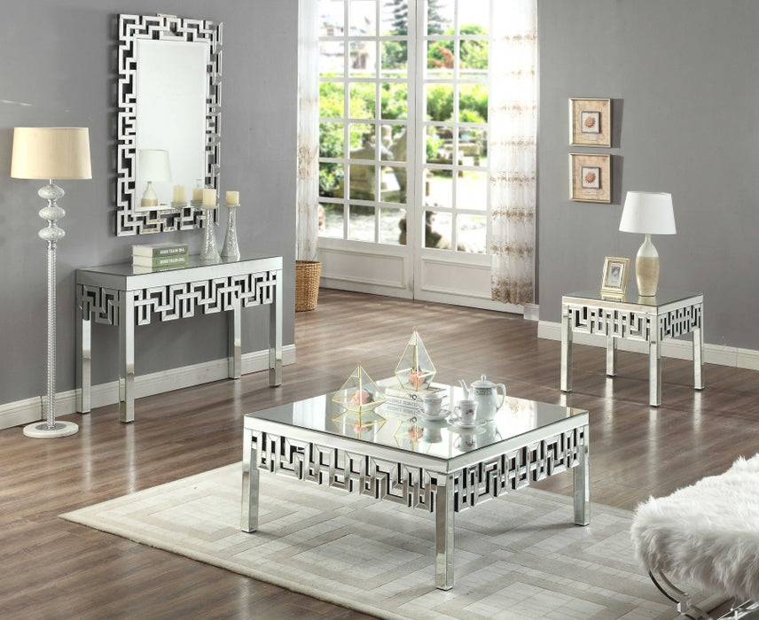 Meridian Furniture - Aria End Table in Mirrored - 412-E - GreatFurnitureDeal