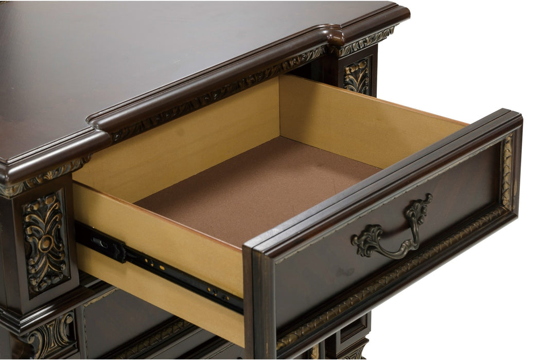 Homelegance - Catalonia 3 Piece Queen Bedroom Set in Dark Cherry - 1824-1-3SET - GreatFurnitureDeal