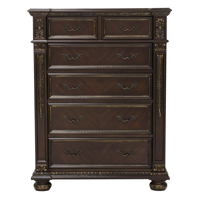 Homelegance - Catalonia Chest in Dark Cherry - 1824-9 - GreatFurnitureDeal