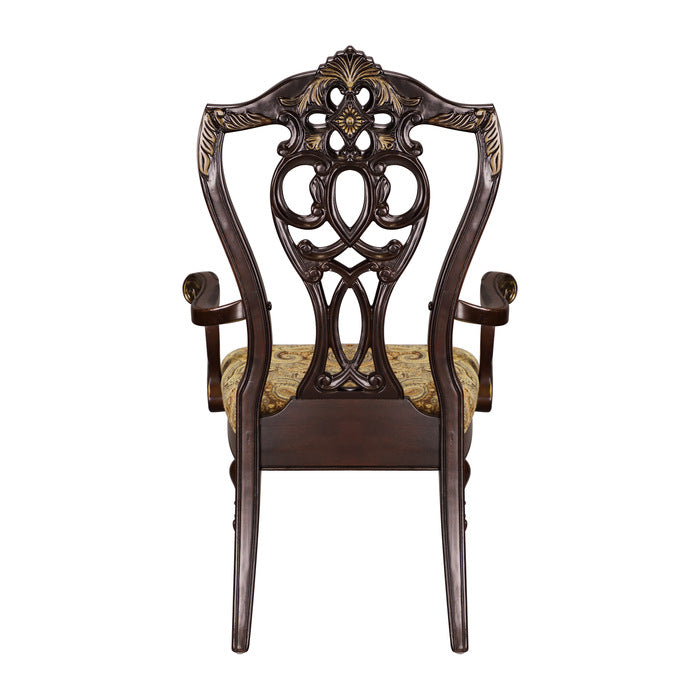 Homelegance - Catalonia Cherry Arm Chair (Set of 2) - 1824A