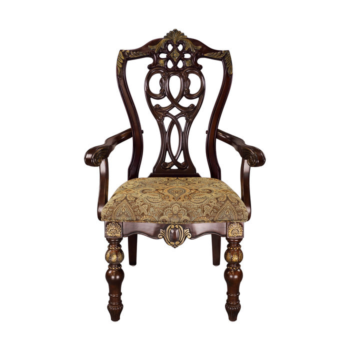 Homelegance - Catalonia Cherry Arm Chair (Set of 2) - 1824A - GreatFurnitureDeal