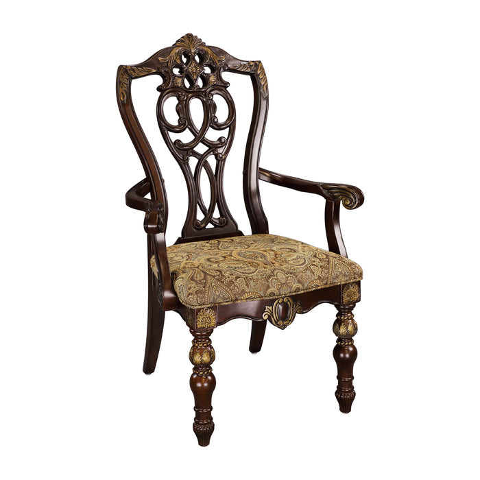 Homelegance - Catalonia Cherry Arm Chair (Set of 2) - 1824A - GreatFurnitureDeal