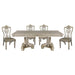 Homelegance - Catalonia Platinum Gold 5 Piece Dining Table Set - 1824PG-112-5SET - GreatFurnitureDeal