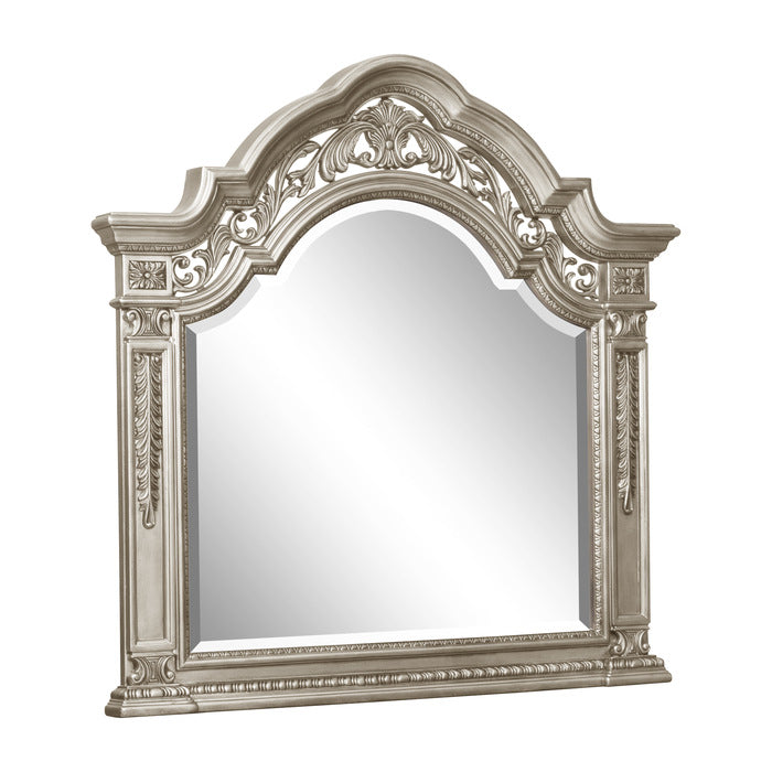 Homelegance - Catalonia Dresser and Mirror in Platinum Gold - 1824PG-5-6 - GreatFurnitureDeal