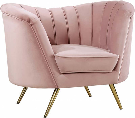 Meridian Furniture - Margo Velvet Chair in Pink - 622Pink-C - GreatFurnitureDeal
