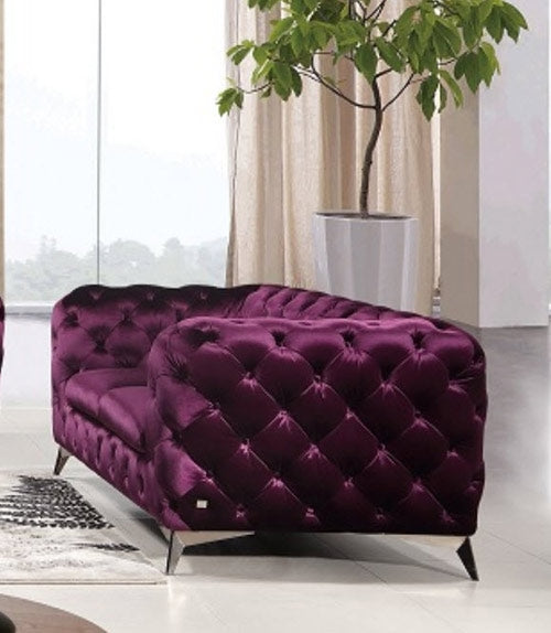 J&M Furniture - Glitz Loveseat in Purple - 183352-L - GreatFurnitureDeal