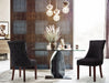 Meridian Furniture - Hannah Velvet Dining Chair Set of 2 in Black - 774Black-C - GreatFurnitureDeal