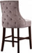 Meridian Furniture - Hannah Counter Stool Set Of 2 in Pink - 775Pink-C - GreatFurnitureDeal