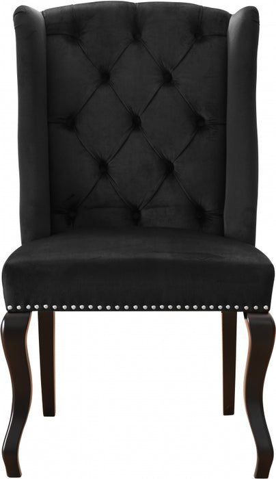 Meridian Furniture - Suri Velvet Dining Chair Set of 2 in Black - 772Black-C - GreatFurnitureDeal
