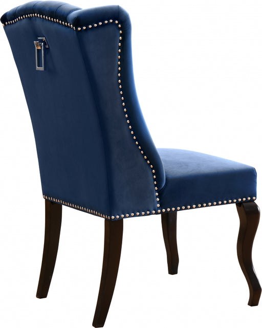 Meridian Furniture - Suri Velvet Dining Chair Set of 2 in Navy - 772Navy-C - GreatFurnitureDeal