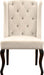 Meridian Furniture - Suri Velvet Dining Chair Set of 2 in Cream - 772Cream-C - GreatFurnitureDeal
