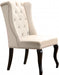 Meridian Furniture - Suri Velvet Dining Chair Set of 2 in Cream - 772Cream-C - GreatFurnitureDeal