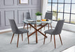 Mariano Furniture - 5 Piece Dining Room Set in Gray - BQ-D136-SC4-GRAY - GreatFurnitureDeal