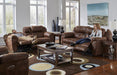 Catnapper - Ferrington 2 Piece Power Headrest Power Lay Flat Reclining Sofa Set in Sunset - 61891Sunset -2SET