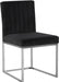 Meridian Furniture - Giselle Velvet Dining Chair Set of 2 in Black - 779Black-C - GreatFurnitureDeal