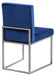 Meridian Furniture - Giselle Velvet Dining Chair Set of 2 in Navy- 779Navy-C - GreatFurnitureDeal