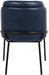 Meridian Furniture - Jagger Faux Leather Dining Chair in Navy (Set of 2) - 883Navy-C - GreatFurnitureDeal