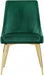 Meridian Furniture - Karina Velvet Dining Chair Set of 2 in Green - 783Green-C - GreatFurnitureDeal