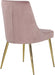 Meridian Furniture - Karina Velvet Dining Chair Set of 2 in Pink - 783Pink-C - GreatFurnitureDeal