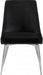 Meridian Furniture - Karina Velvet Dining Chair Set of 2 in Black - 784Black-C - GreatFurnitureDeal