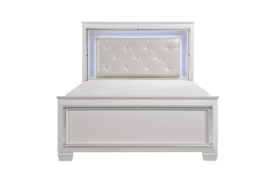 Homelegance - Allura 4 Piece White Queen Bedroom Set - 1916-1-4W - GreatFurnitureDeal