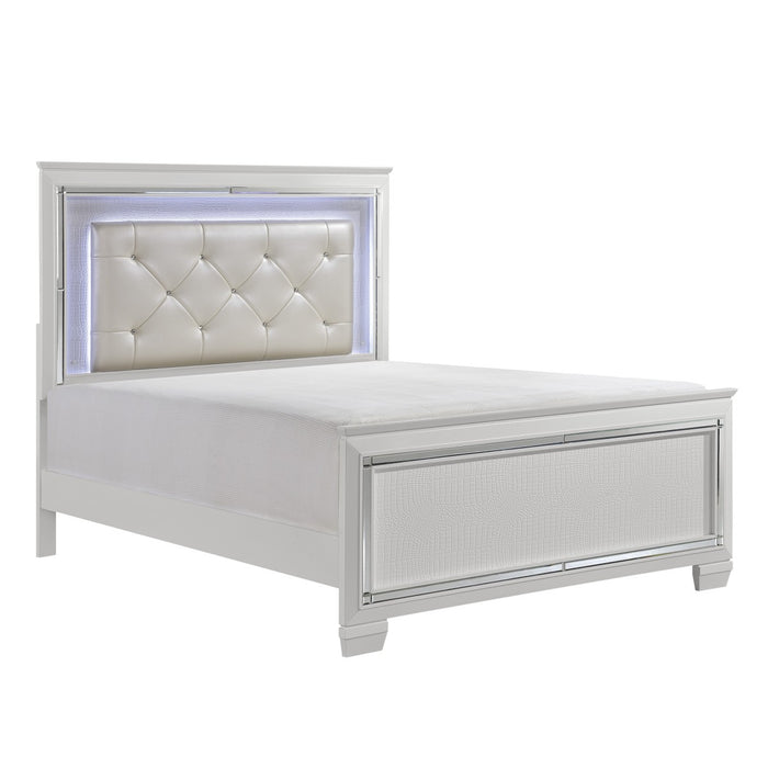 Homelegance - Allura 5 Piece California King Bedroom Set in White - 1916KW-1CK-5 - GreatFurnitureDeal