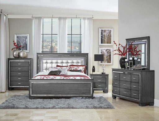 Homelegance - Allura 6 Piece California King Bedroom Set in Grey - 1916KGY-1CK-9 - GreatFurnitureDeal