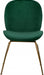 Meridian Furniture - Paris Velvet Dining Chair Set of 2 in Green - 785Green-C - GreatFurnitureDeal