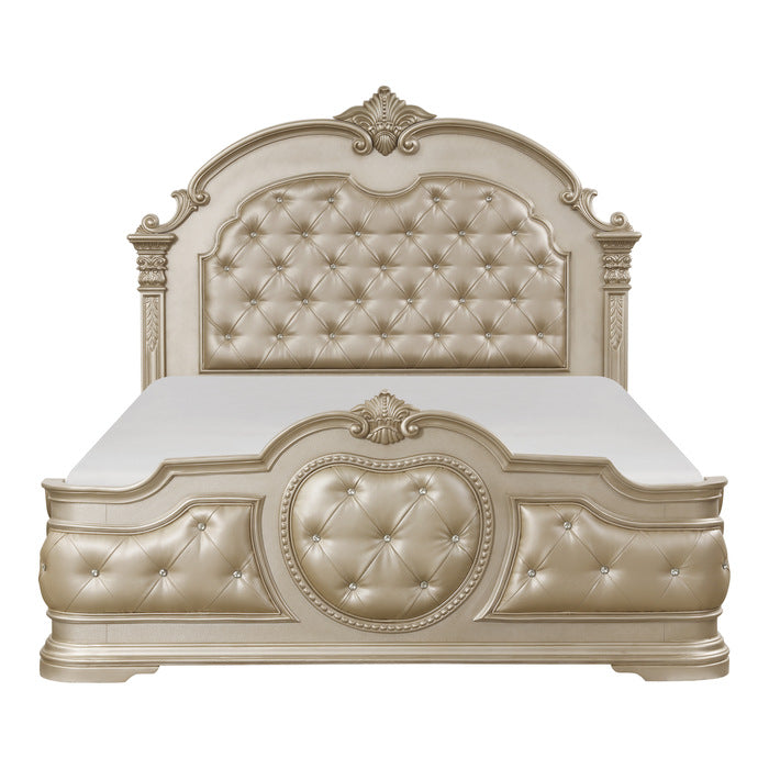 Homelegance - Antoinetta Champagne Queen Bed - 1919NC-1 - GreatFurnitureDeal