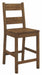 Coaster Furniture - Coleman Rustic Golden Brown 5 Piece Counter Height Dining Room Set - 192028-5SET - GreatFurnitureDeal