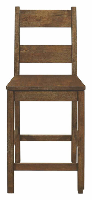 Coaster Furniture - Coleman Rustic Golden Brown 5 Piece Counter Height Dining Room Set - 192028-5SET - GreatFurnitureDeal